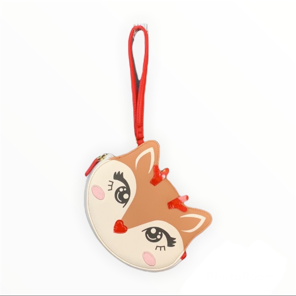 Luv Betsy by Betsy Johnson Holiday Reindeer Wristlet
